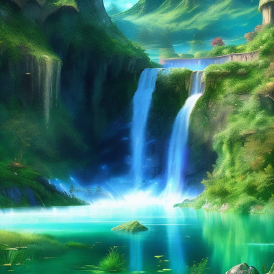 Waterfall/Relaxation Piano Music Time