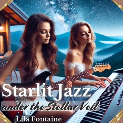 Starlit Jazz under the Stellar Veil/Lila Fontaine