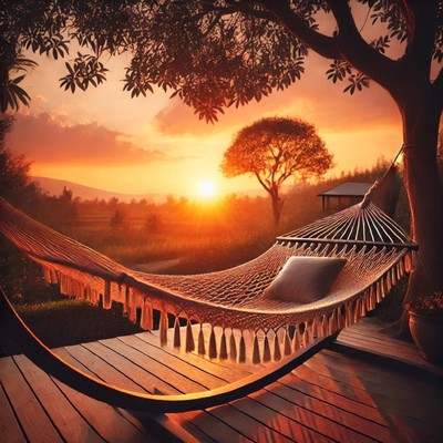 Hammock at sunset/neo trip