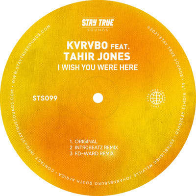 シングル/I Wish You Were Here (feat. Tahir Jones) [Ed-Ward Remix]/KVRVBO