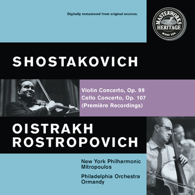 Shostakovich: Violin Concerto No. 1, Op. 77 & Cello Concerto No. 1, Op. 107/David Oistrakh