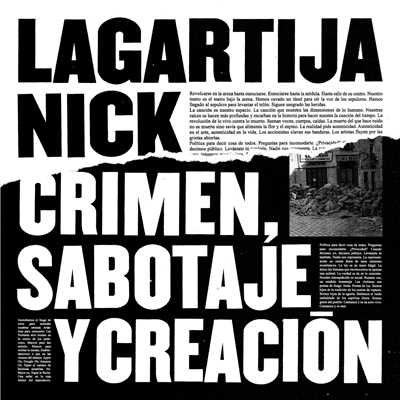 Crimen, Sabotaje Y Creacion/Lagartija Nick