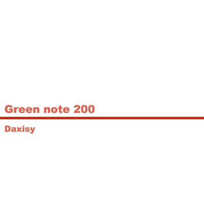 Green note 17/Daxisy
