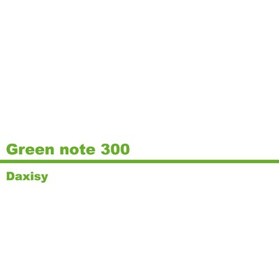 シングル/Green note 20/Daxisy