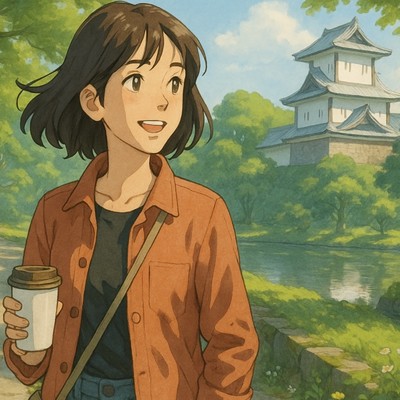 アルバム/緑と石のケンロクン - LoFi Hip Hop 石川の初夏の1日を巡る散歩、金沢ジャズ、作業用BGM/Lo-Fi Yukari