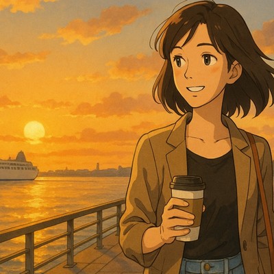 アルバム/金沢港に沈む日 - LoFi Hip Hop 石川の初夏の1日を巡る散歩、金沢ジャズ、作業用BGM/Lo-Fi Yukari