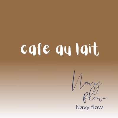 cafe au lait/Navy flow