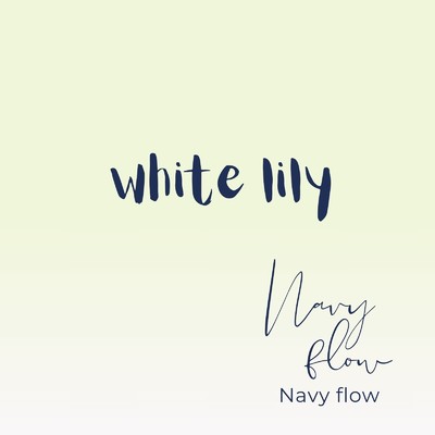 white lily/Navy flow