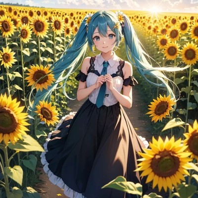 シングル/Secrets of the Sunflower Field (feat. 初音ミク)/Gacky