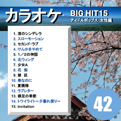 カラオケ BIG HIT 15 アイドルポップス・女性編 42/CTA カラオケ