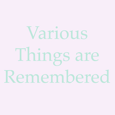 Various Things are Remembered/Atelier Pink Noise