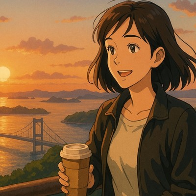 アルバム/瀬戸と光の向こう側 - LoFi Hip Hop 岡山の初夏、穏やかな回廊、緑と光に包まれて、チルい作業用BGM/Lo-Fi Yukari