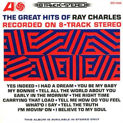 アルバム/The Great Hits of Ray Charles Recorded on 8-Track Stereo/Ray Charles