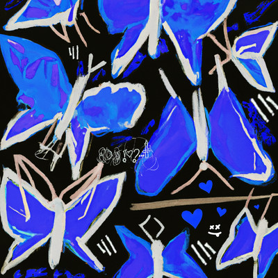 Blaue Schmetterlinge/Okfella