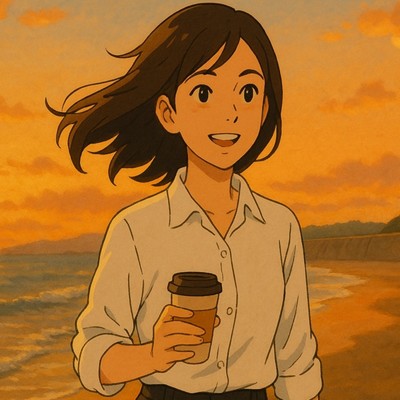 アルバム/岸辺にほどける声 - LoFi Hip Hop 福島の初夏、城と緑と海に包まれて、ソウルフルな作業用BGM/Lo-Fi Yukari