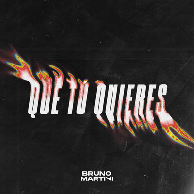 シングル/QUE TU QUIERES/Bruno Martini
