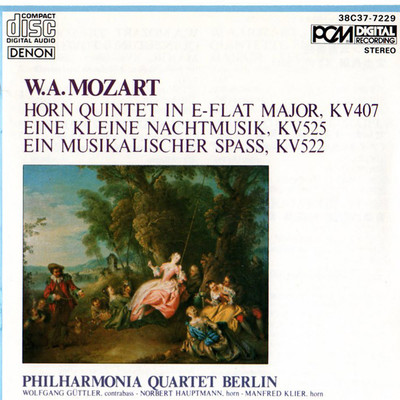 シングル/Ein Musikalischer Spass, KV 522 for 2 violins, viola, bass & 2 horns: IV. Presto/Philharmonia Quartet Berlin