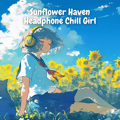 Sunflower Haven/Headphone Chill Girl