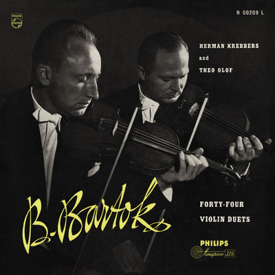 Bartok: 44 Duos for Two Violins (Herman Krebbers Edition, Vol. 12)/ヘルマン・クレバース／テオ・オロフ
