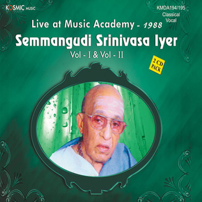 アルバム/Music Academy Vol. 1 (Live 1988)/Muthuswami Dikshitar