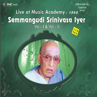 アルバム/Music Academy Vol. 2 (Live 1988)/Muthuswami Dikshitar