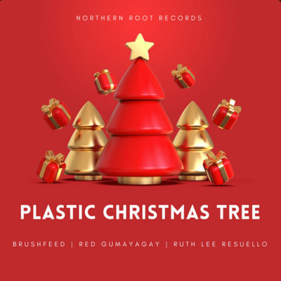 Plastic Christmas Tree/Red Gumayagay