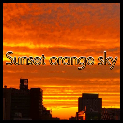 Sunset orange sky/Mascara