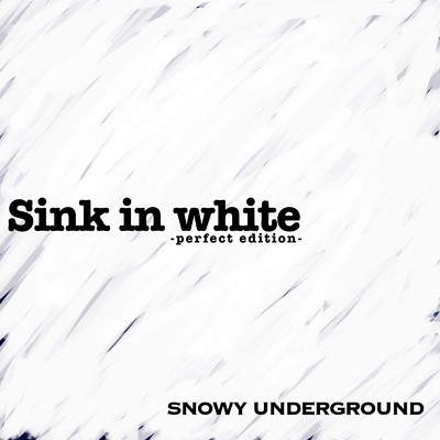 Sink in white/SNOWY UNDERGROUND