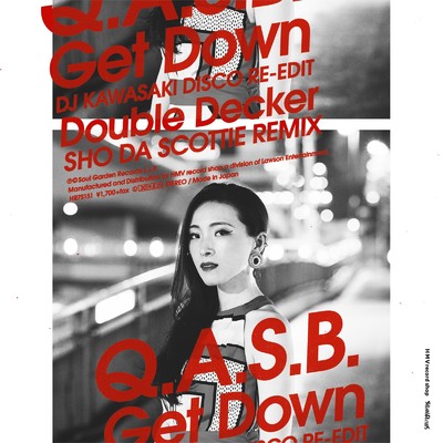 アルバム/Get Down (DJ KAWASAKI DISCO RE-EDIT) ／ Double Decker (SHO DA SCOTTIE REMIX)/Q.A.S.B.