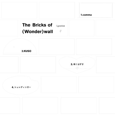 The Bricks of (wonder) wall/Lycorice