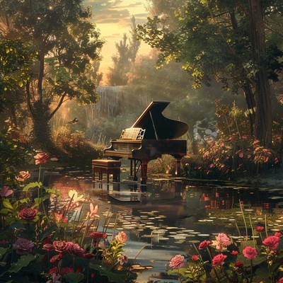 Piano melody with natural murmuring river murmuring river and piano melody for sleep induction restful music that promotes sound sleep gentle to the autonomic nervous system as a song for sleep and murmuring river, deep sleep/SLEEPY NUTS