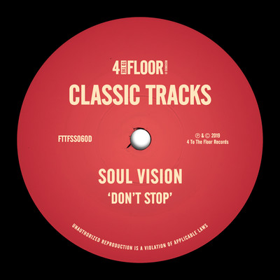 シングル/Don't Stop (Club Mix)/Soul Vision