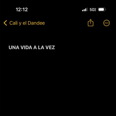 Una Vida a La Vez/カリ・イ・エル・ダンディー