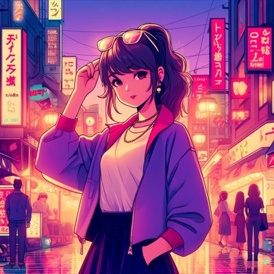 Moonlit Serenade/lo-fi music japan city pop culture