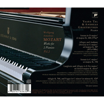 アルバム/Mozart: Works For 2 Pianists Vol. 2/Tal & Groethuysen