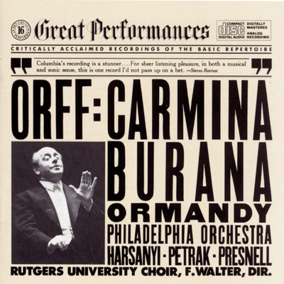 シングル/Carmina Burana: No. 24 Ave, formosissima/Eugene Ormandy