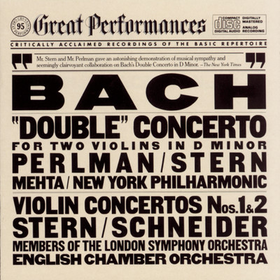 Isaac Stern, Itzhak Perlman, New York Philharmonic, Zubin Mehta, Members of the London Symphony Orchestra, Alexander Schneider
