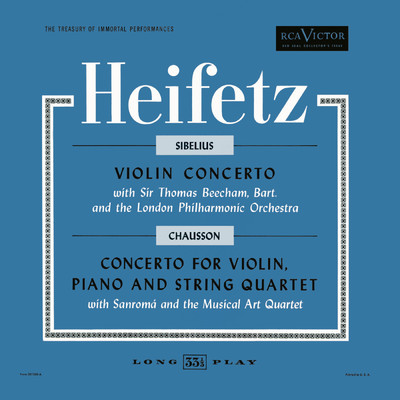 Violin Concerto, Op. 47, in D Minor: Allegro, ma non tanto/Jascha Heifetz