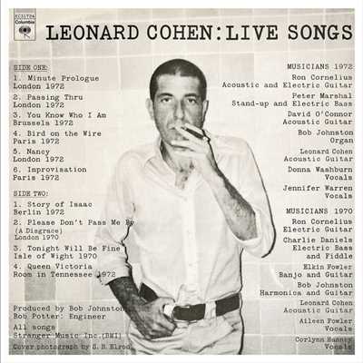Live Songs/Leonard Cohen