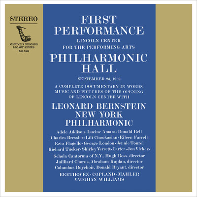 Inauguration Concert of Lincoln Center's Philharmonic Hall/Leonard Bernstein