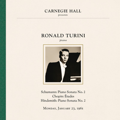 Ronald Turini at Carnegie Hall, New York City, January 23, 1961/Ronald Turini