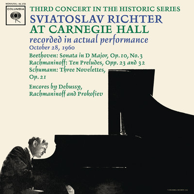 Sviatoslav Richter Recital -  Live at Carnegie Hall, October 28, 1960/Sviatoslav Richter
