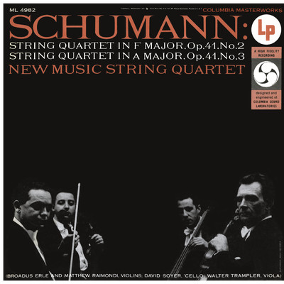 アルバム/Schumann: String Quartet No. 2 & No. 3 (Remastered)/New Music String Quartet