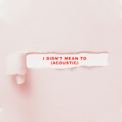 シングル/I Didn't Mean To (Acoustic)/Sarah Barrios