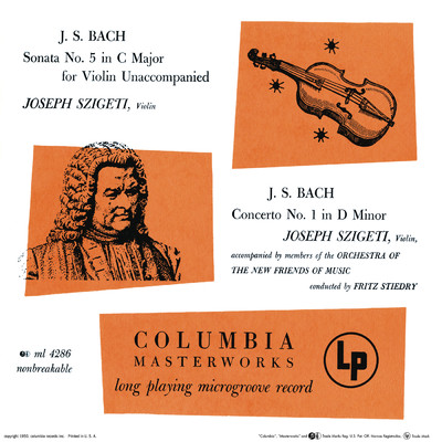 アルバム/Bach: Violin Sonata No. 3, BWV 1005 & Violin Concerto in D Minor, BWV 1052R/Joseph Szigeti