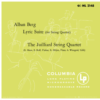 アルバム/Berg: Lyric Suite - Ravel: String Quartet in F Major (Remastered)/Juilliard String Quartet