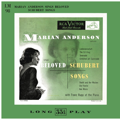 ハイレゾアルバム/Marian Anderson Sings Schubert & Schumann Songs (2021 Remastered Version)/Marian Anderson
