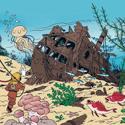 Rackham den Rodes skatt, del 14/Tintin／Tomas Bolme／Bert-Ake Varg